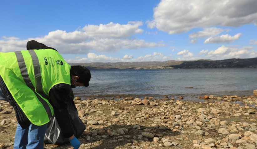 Sapanca Gölü'nde temizlik