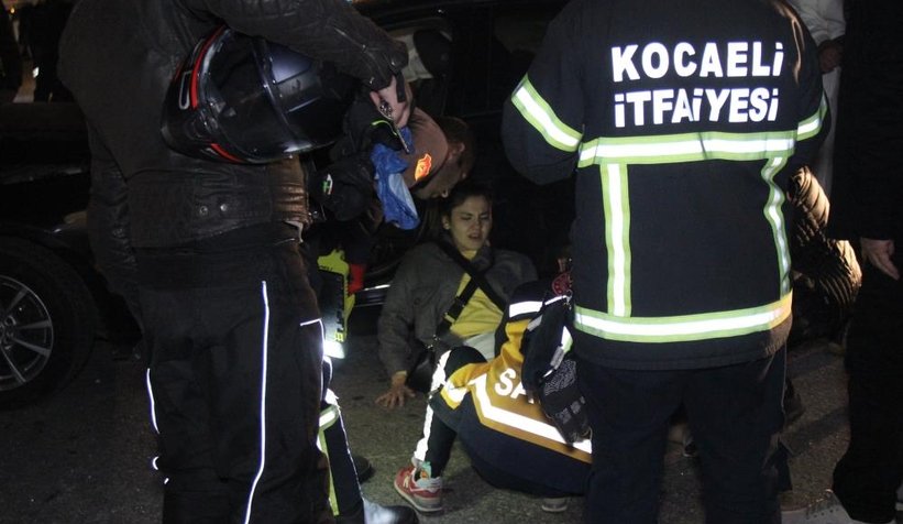 Sapanca yolunda feci kaza: 2 yaralı