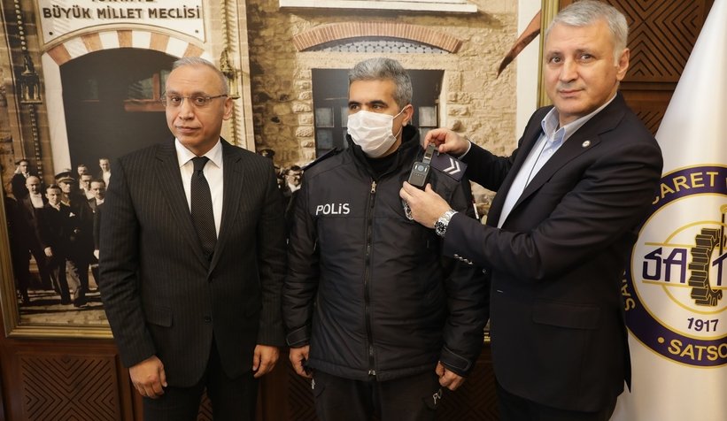 SATSO'dan Emniyet Müdürlüğü'ne yaka kamerası desteği