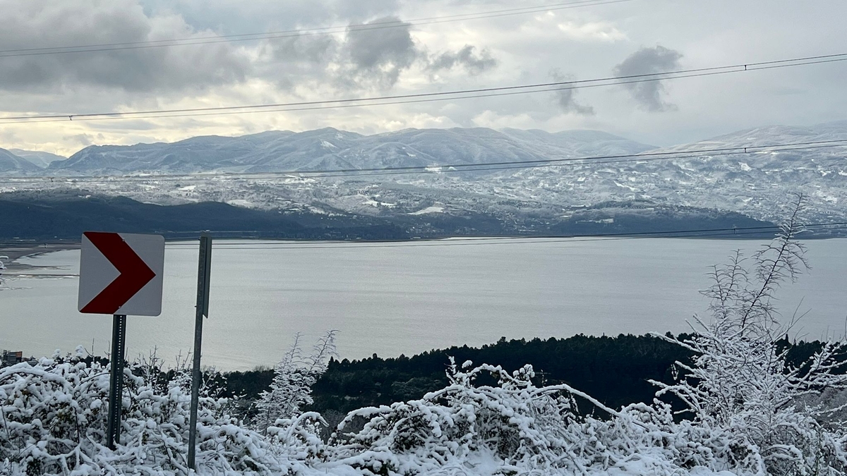 SAÜ Kampüsünden kar manzaraları