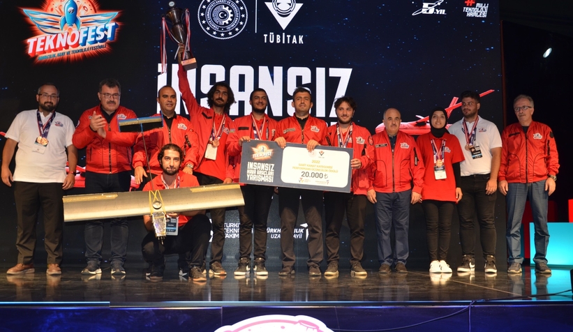 SAÜ takımı Teknofest'te üçüncü oldu
