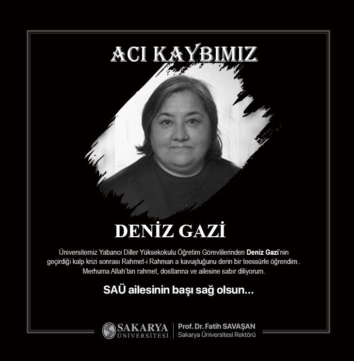 SAÜ'yü yasa boğan ölüm