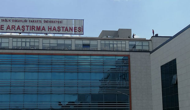 SEAH'da çatıya çıkıp intihar girişiminde bulundu
