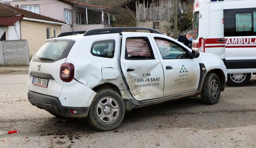 SEDAŞ ekibi kaza yaptı: 5 yaralı