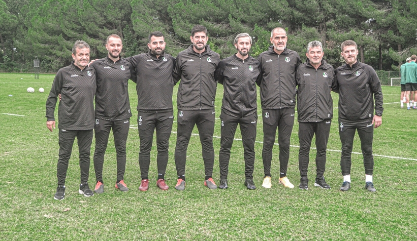 Serkan Özbalta takımın başında ilk idmana çıktı