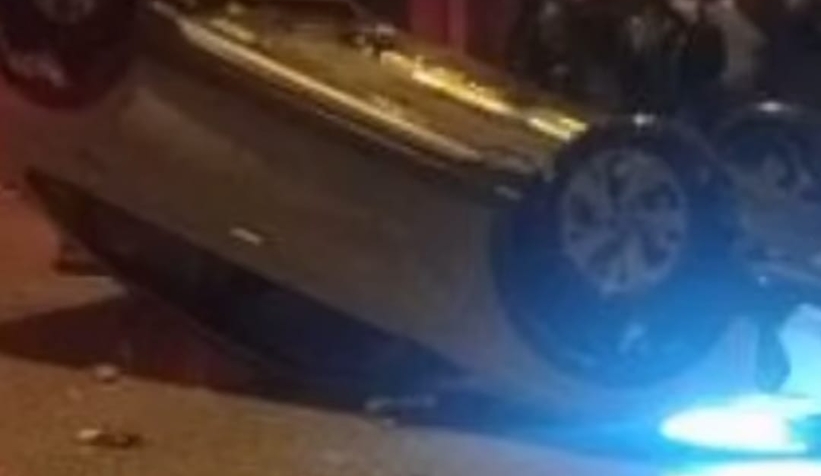 Şehir merkezinde korkutan kaza