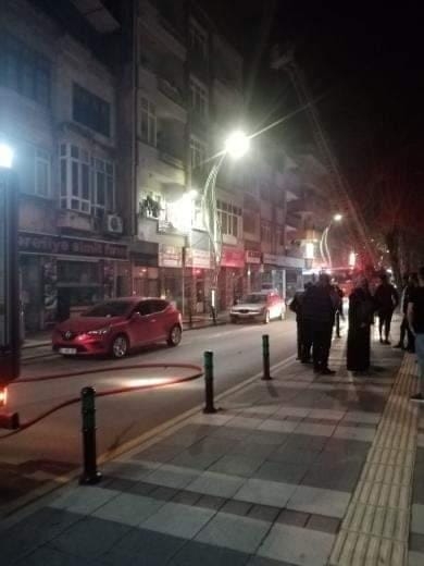Şehir merkezinde yangın paniği