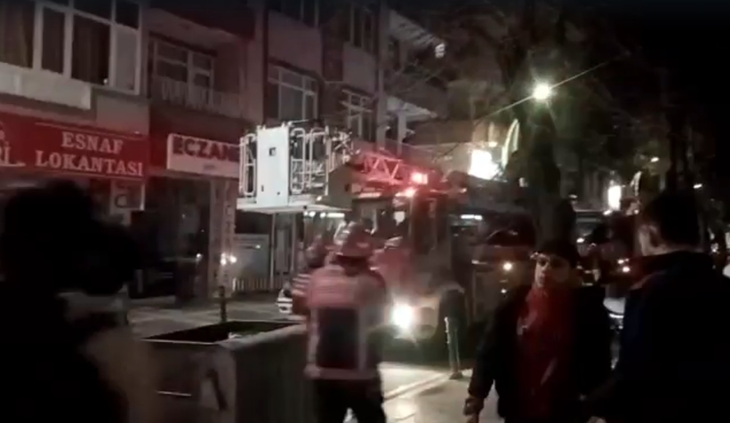 Şehir merkezinde yangın paniği