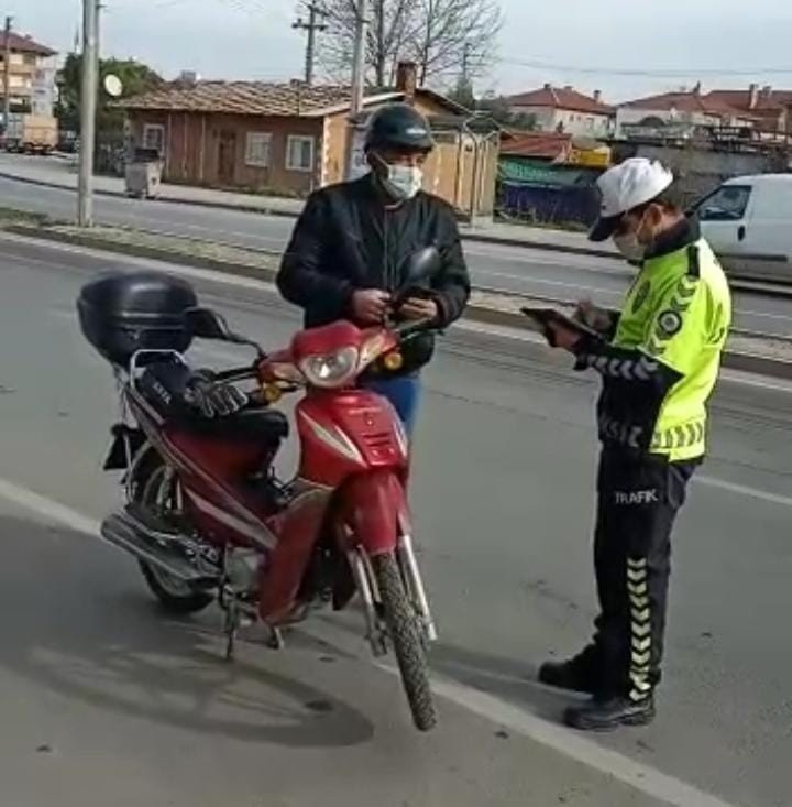 Şehirde büyük trafik denetimi