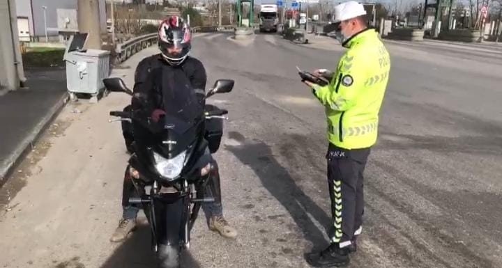 Şehirde büyük trafik denetimi