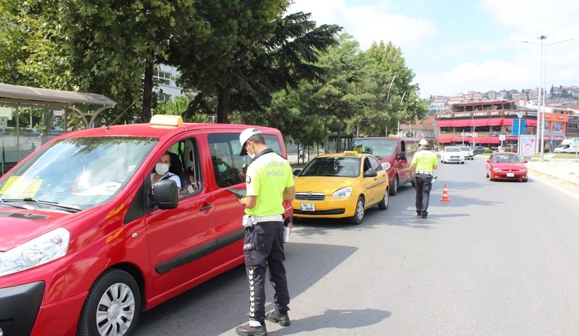 Şehirde korona denetimi