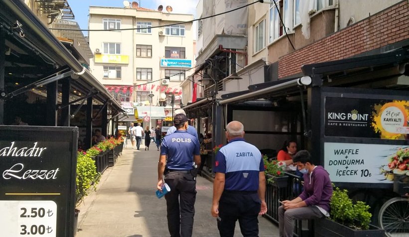 Şehirde korona denetimi