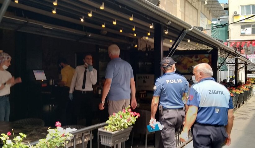 Şehirde korona denetimi