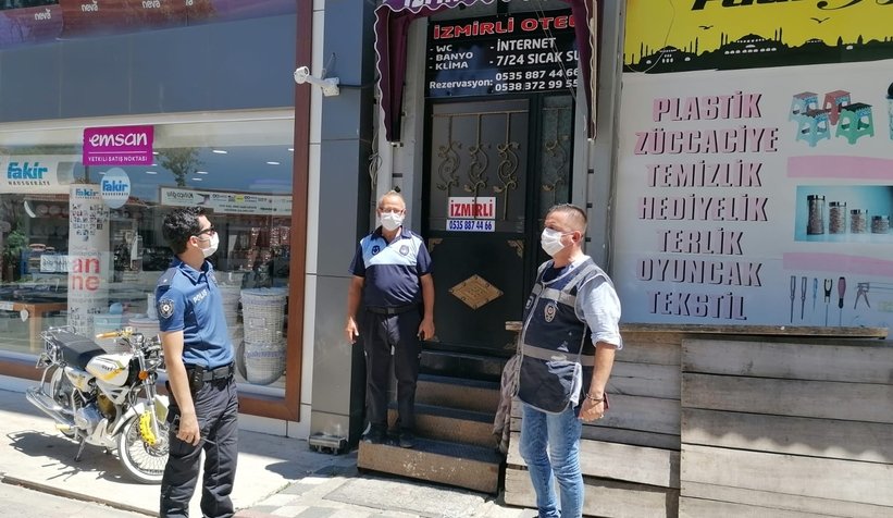 Şehirde korona denetimi