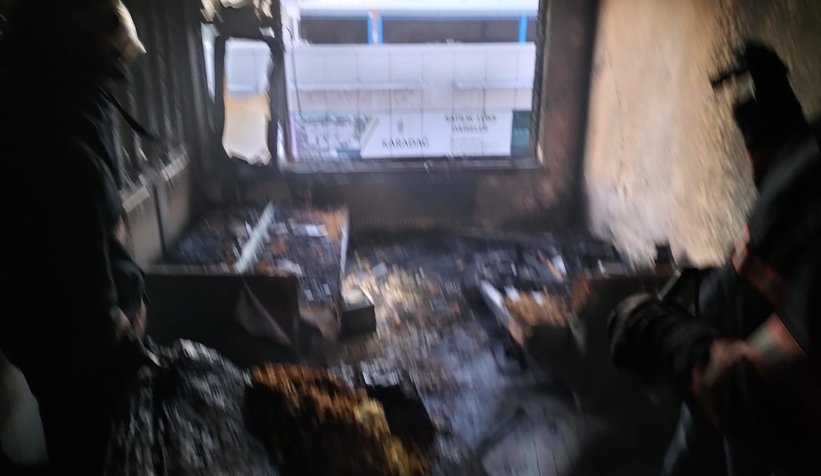 Şehirde yangın faciası: 1 ölü, 1 yaralı