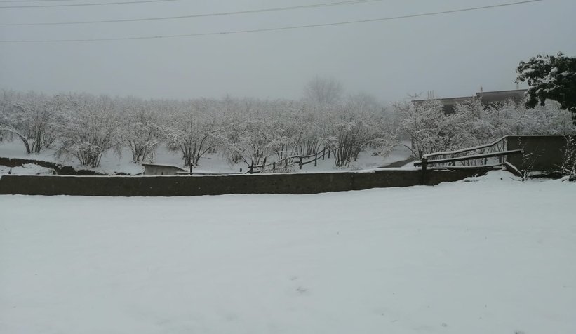 Şehirden kar manzaraları