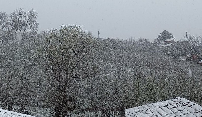 Şehirden kar manzaraları