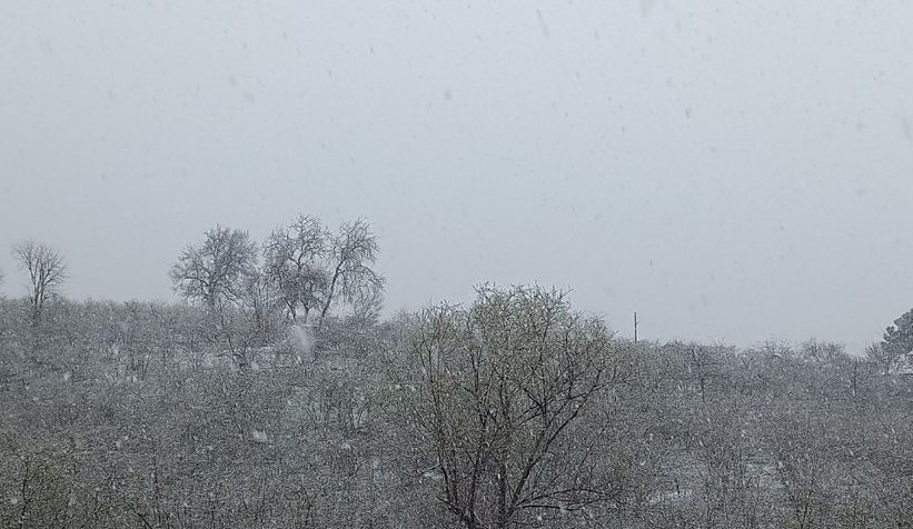 Şehirden kar manzaraları