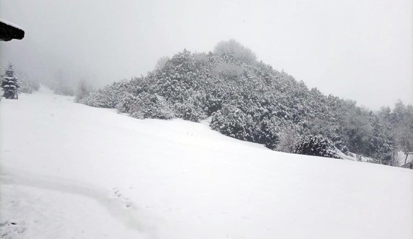 Şehirden kar manzaraları