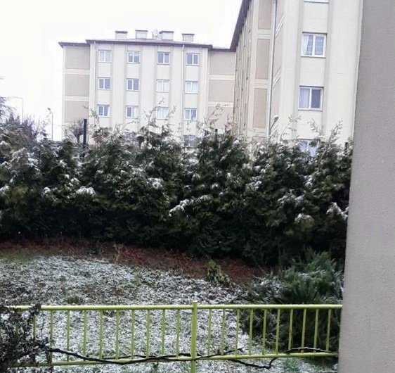 Şehirden kar manzaraları