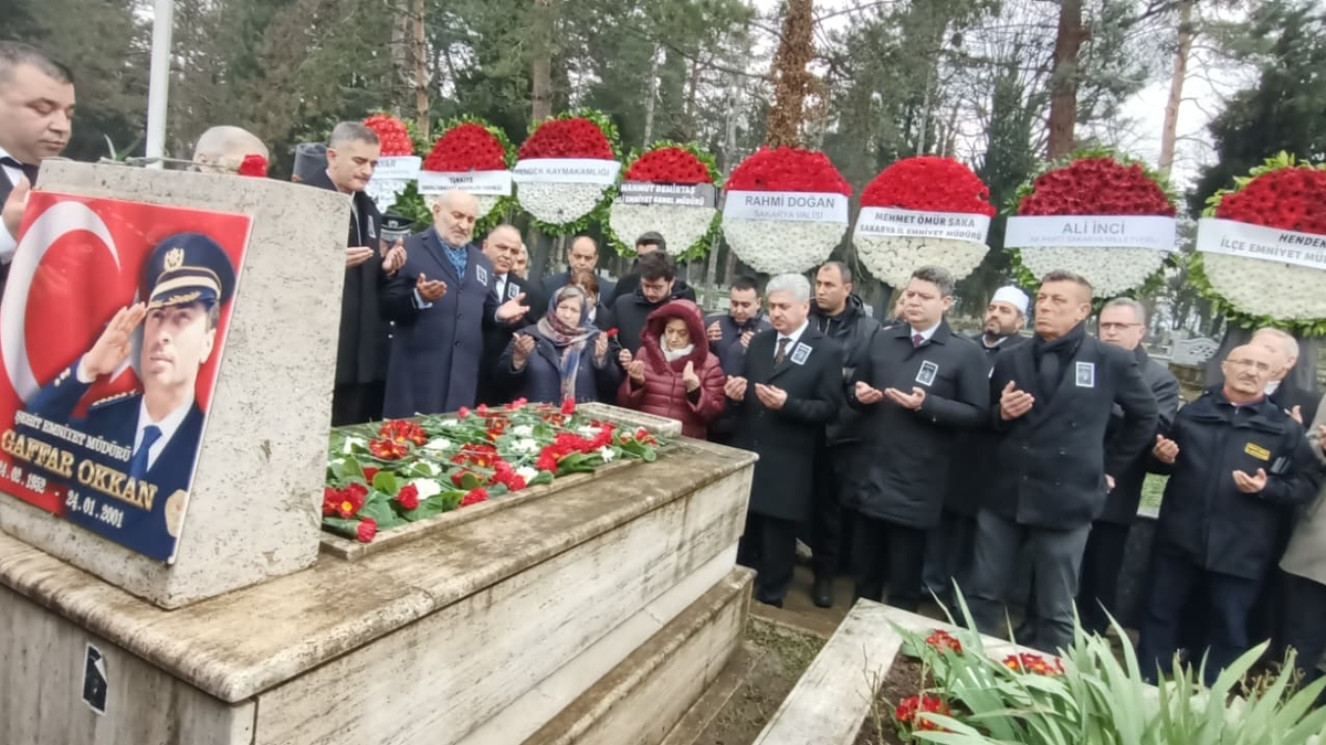 Şehit Emniyet Müdürü Gaffar Okkan'ın için anma töreni