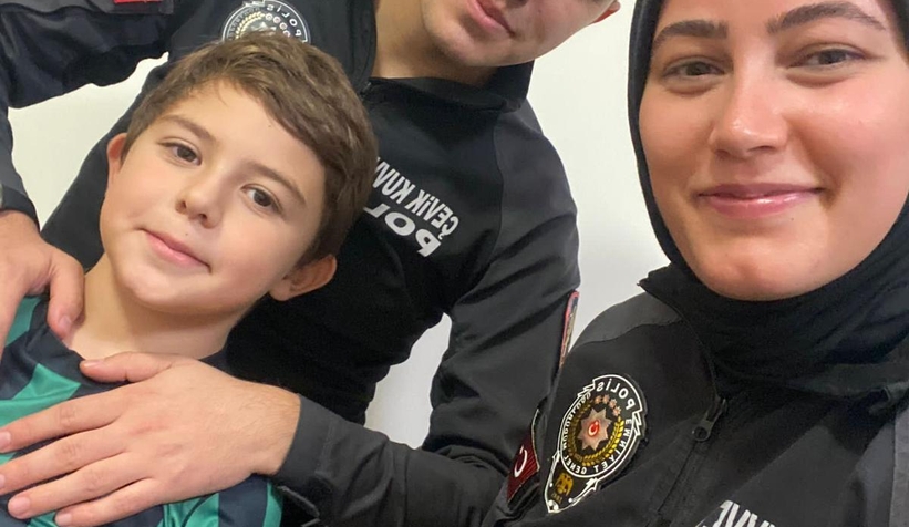 Şehit polisin oğluna unutulmaz bir gün yaşattılar