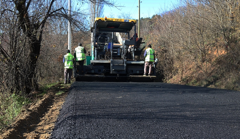 Şehrin kuzeyinde dev asfalt hamlesi
