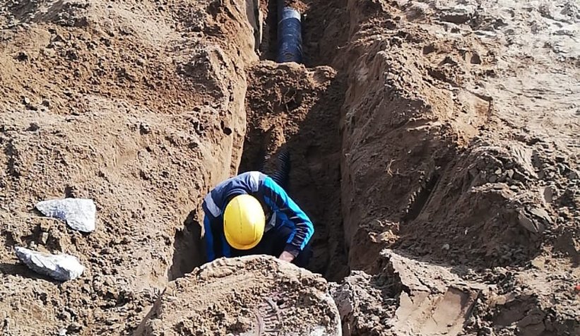 Şehrin kuzeyine altyapı çalışması