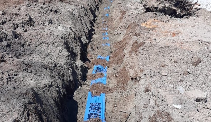 Şehrin kuzeyine altyapı çalışması