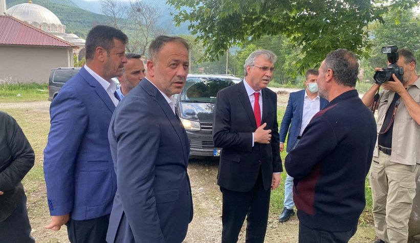 Selden zarar gören mahallelerde inceleme yaptılar