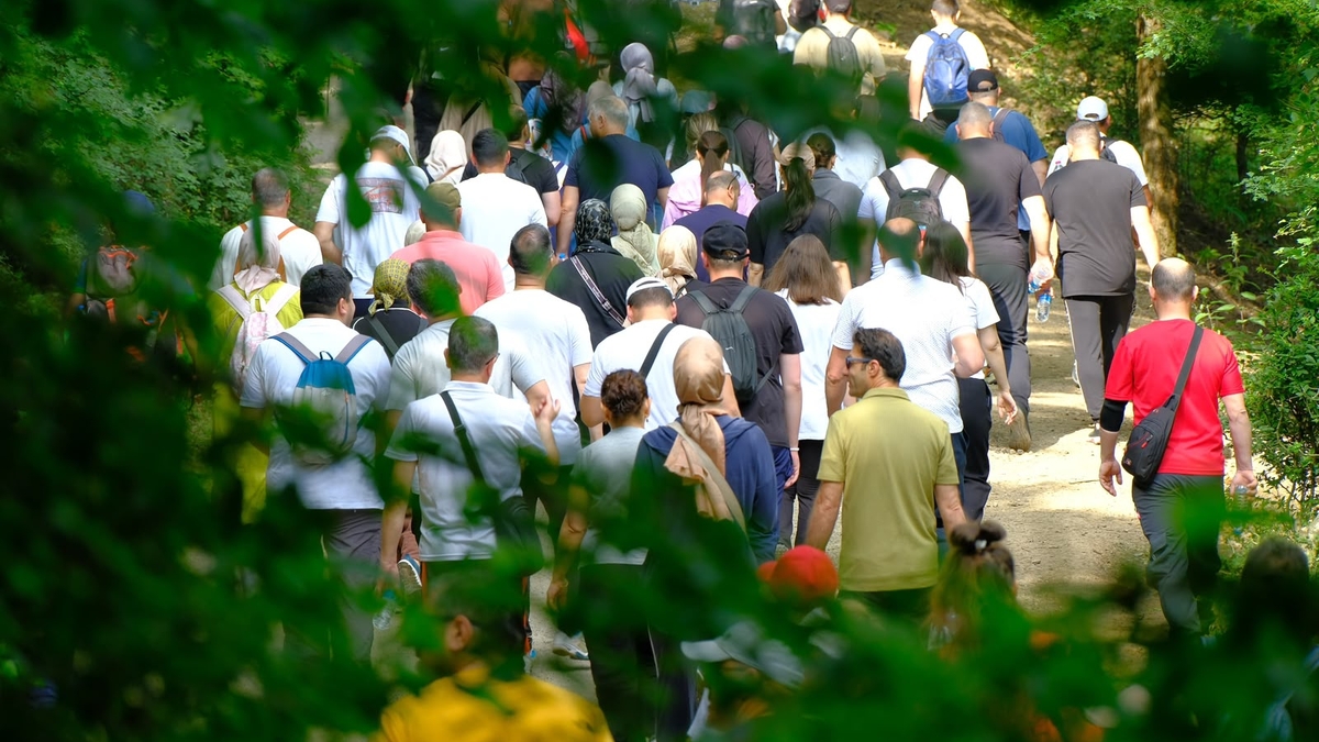Serdivan'da doğa yürüyüşü