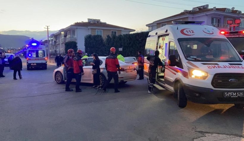 Serdivan'da kaza sonrası ortalık karıştı