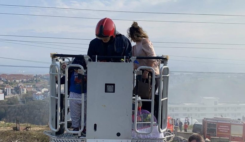 Serdivan'da korku dolu anlar; Böyle kurtarıldılar