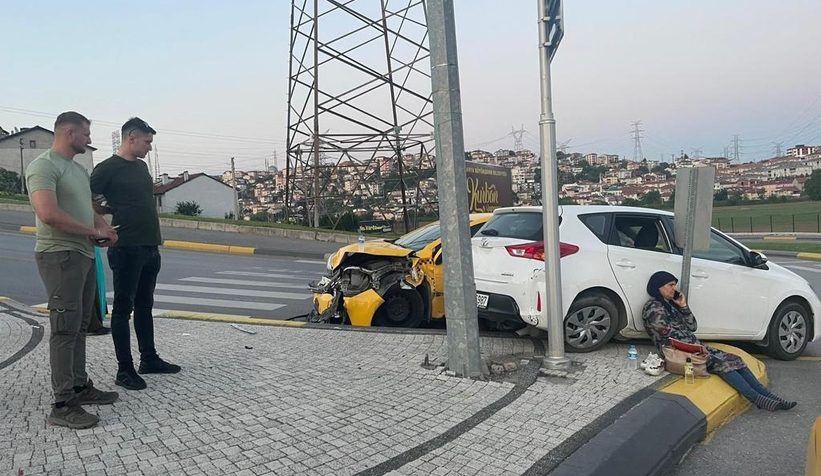 Serdivan'da korkutan kaza