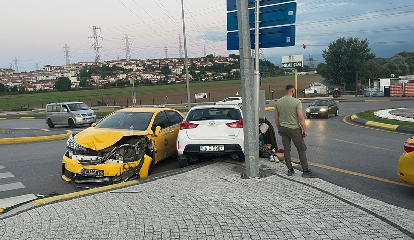 Serdivan'da korkutan kaza