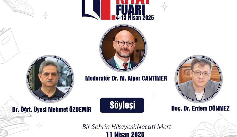 Serdivan Kitap Fuarı'nda Necati Mert söyleşisi düzenlenecek
