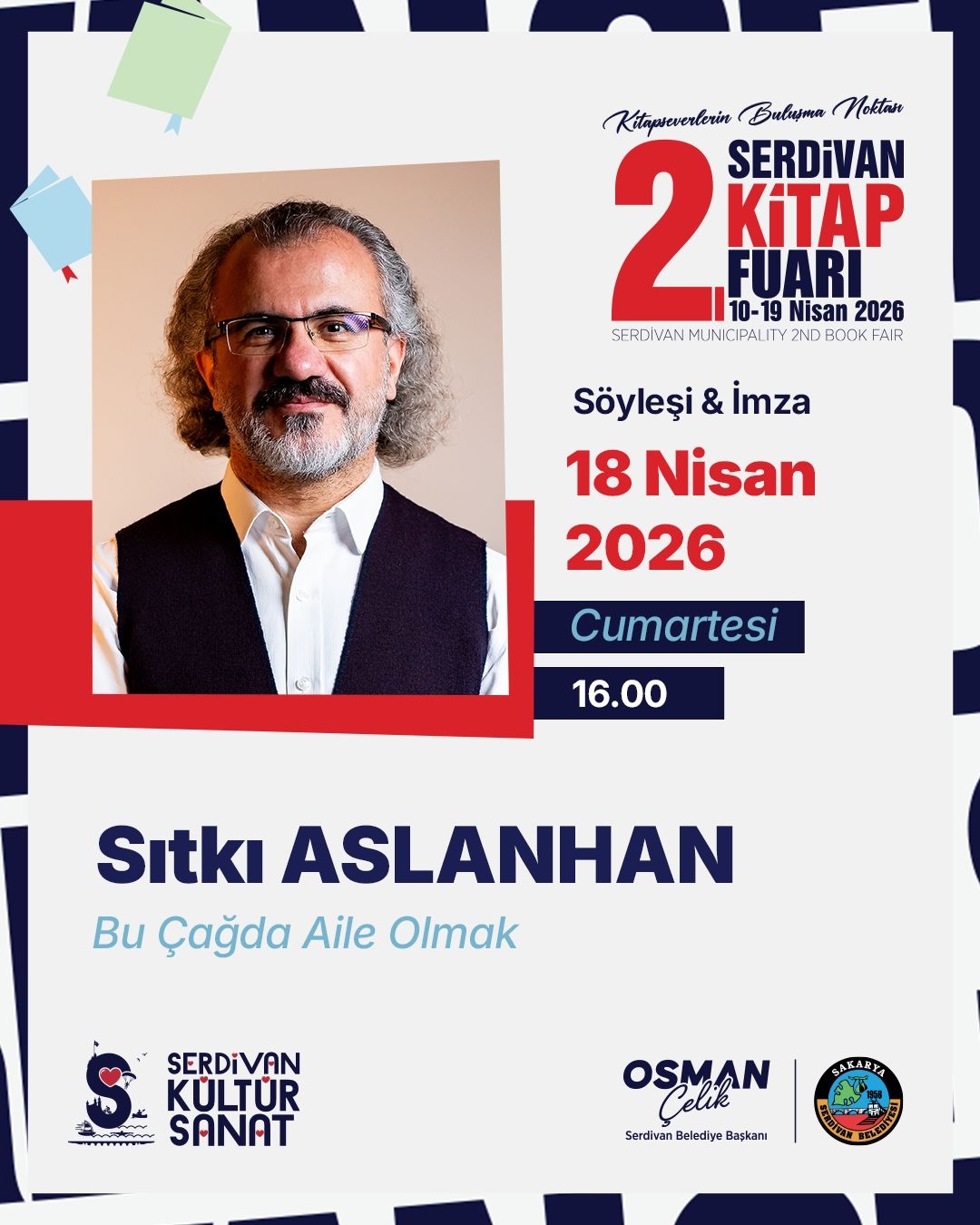 Serdivan’da kitapların ışığında tarih ve toplum konuşulacak