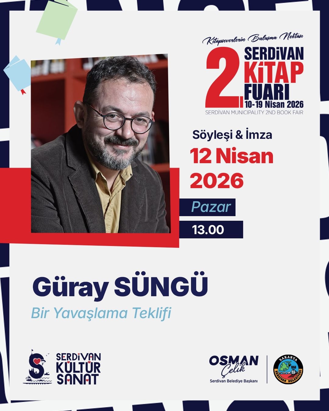 Serdivan’da kitapların ışığında tarih ve toplum konuşulacak