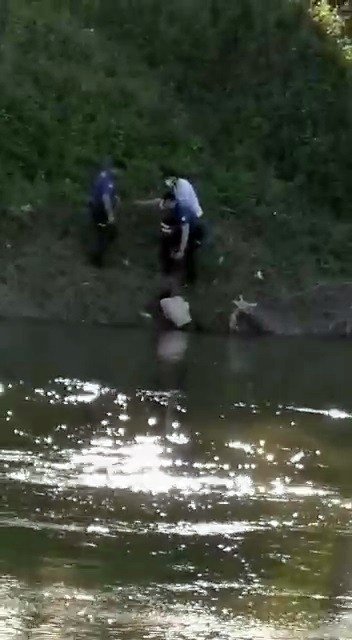 Sevgilisinin ailesi tarafından nehre atılan genç böyle kurtarıldı