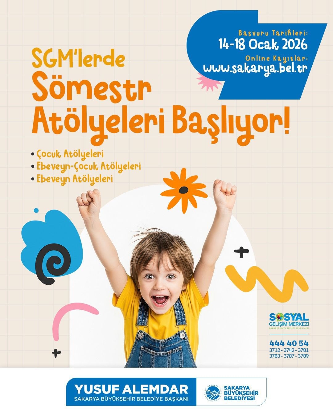 SGM'lerde sömestr atölyelerine kayıtlar başladı