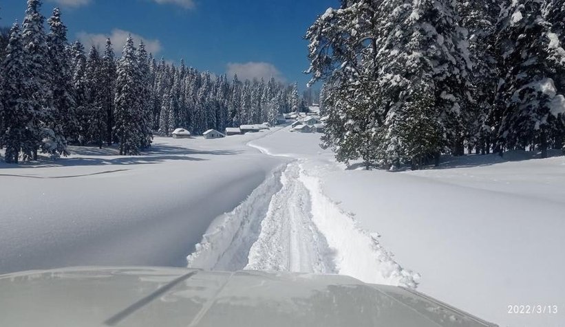Sinekli Yaylası kara gömüldü