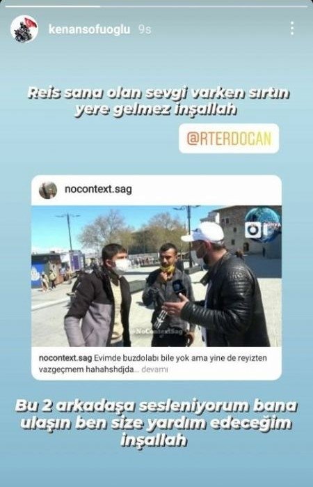 Sofuoğlu o gençlere yardım edecek