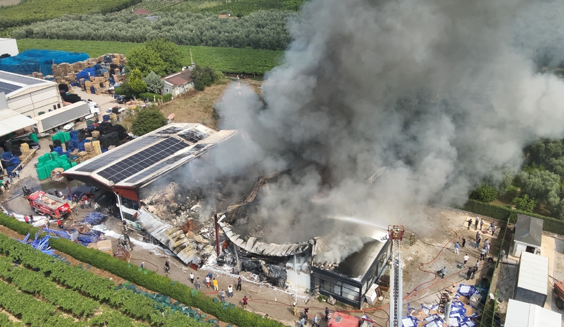 Soğuk hava deposunda yangın 