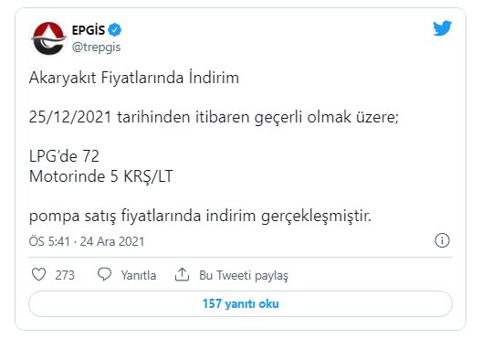  Son dakika: Motorin ve LPG'ye indirim!