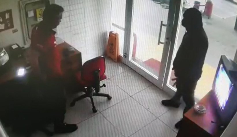 Soygun anı kamerada