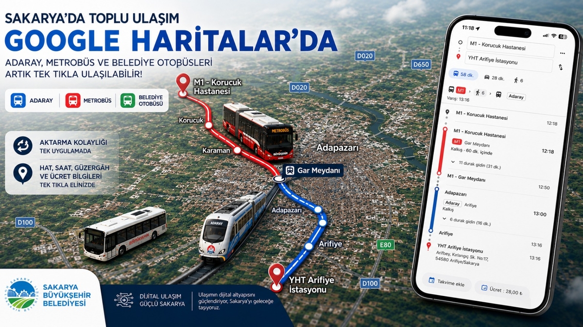 Sakarya'da toplu ulaşımda yeni dönem