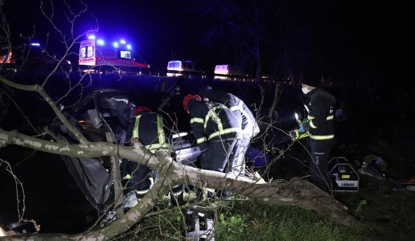 Su kanalına uçan cipte can verdi