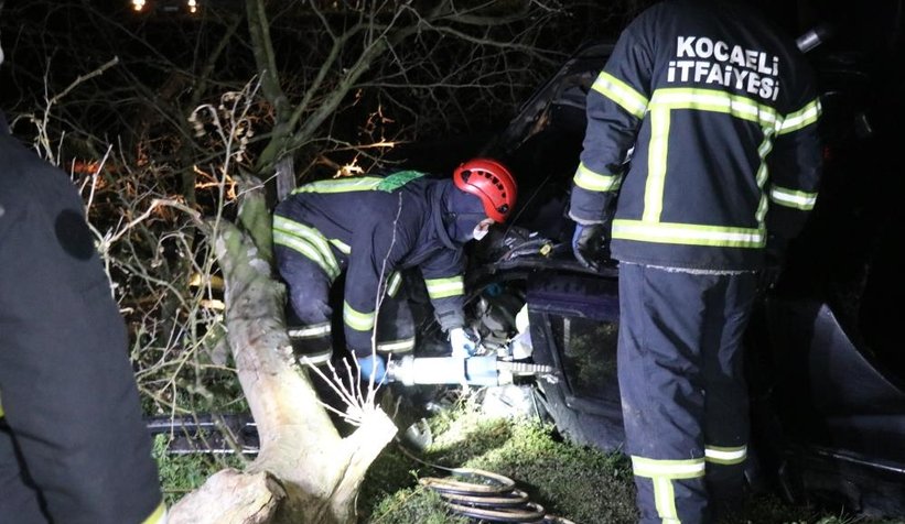 Su kanalına uçan cipte can verdi