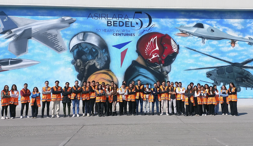 SUBÜ öğrencileri teknik gezi için TUSAŞ’taydı