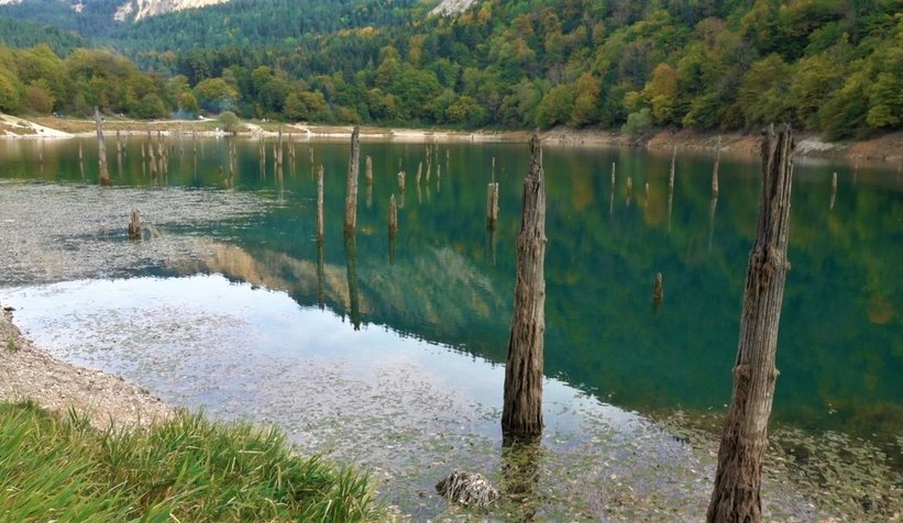 Sülüklü Göl’ün havadan görüntüsü mest etti